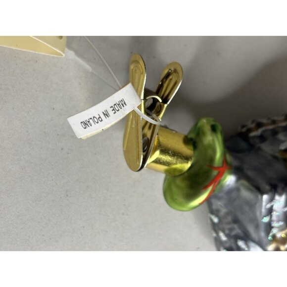 Turkey Shape Christmas Ornament Glass Blown Colorful Clip Tannenbaum Treasures - Picture 9 of 12